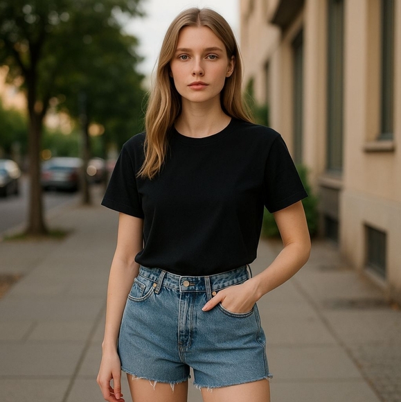 Zara Pants - Zara High Rise Mom Shorts With Slits On Sides